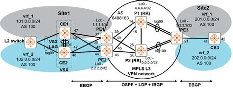 Use Case 1 Mpls L3 Vpn With Dual Homed Vsx Ce