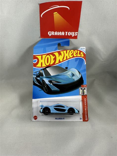 Mclaren P Lt Blue Mile Heroes Hot Wheels Case J Grana Toys