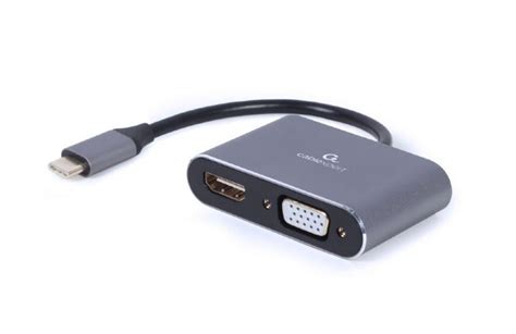 Видеоадаптер Cablexpert A USB3C HDMIVGA 01 USB Type C VGA HDMI