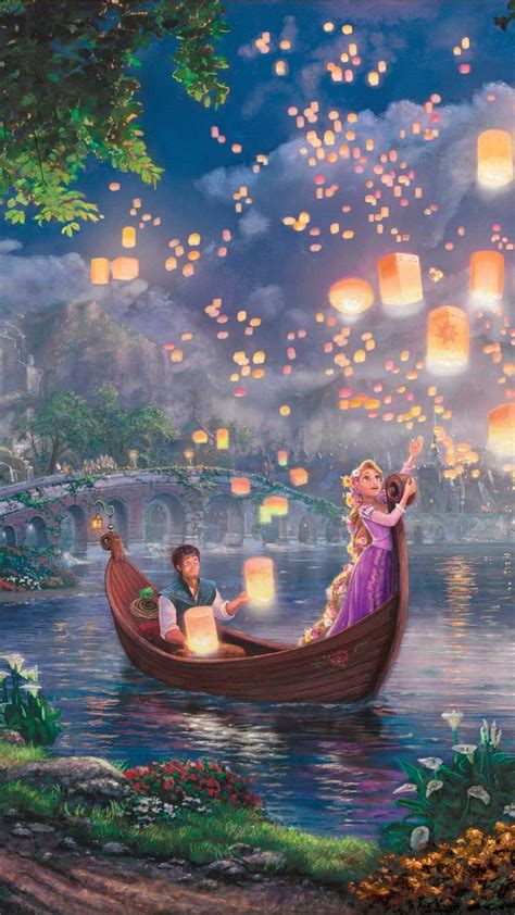 Tangled Wallpapers Boat Scene