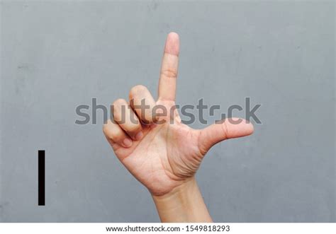 Hand Showing Sign L Alphabet Isolated Stock Photo 1549818293 | Shutterstock