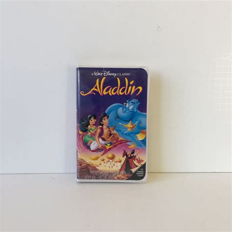 Walt Disneys Aladdin Vhs 1993 Black Diamond Edition Etsy