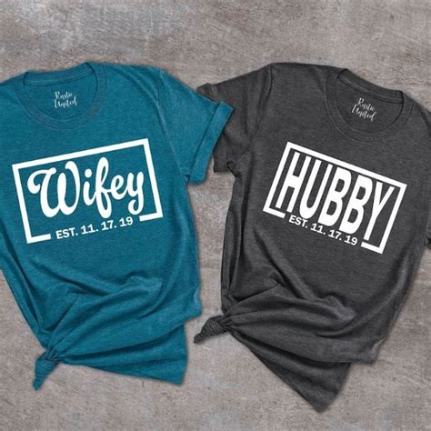 Wifey Hubby Shirts Etsy