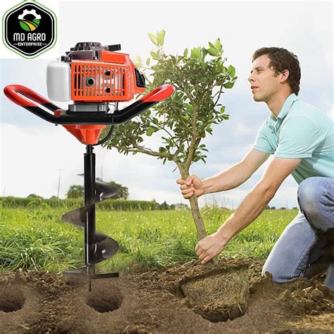 MD Agro Heavy Duty 52CC 2 Stroke Petrol Post Hole Earth Digger At Rs