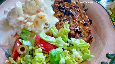 My Unsettling Life Pork Chops With Cauliflower Cheese Recipe