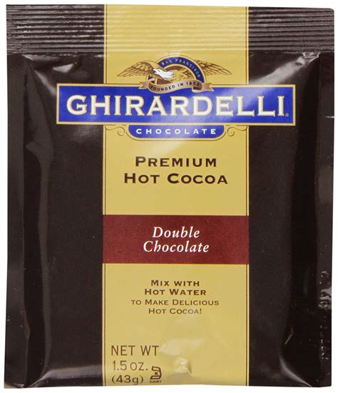 Ghirardelli Premium Hot Cocoa Double Chocolate Single Serve Packets Walmart
