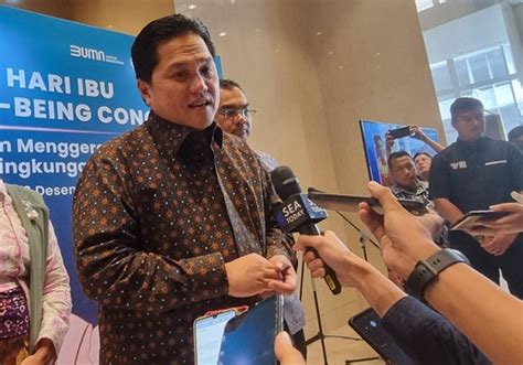 Respons Erick Soal Freeport Telat Bangun Smelter Dan Didenda Rp