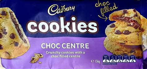 Cadbury Cookies Choc Filled Centre Crunchy Cookies With Choc Filled