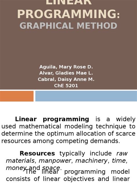 Linear-programming Graphical Method | Linear Programming | Mathematical ...