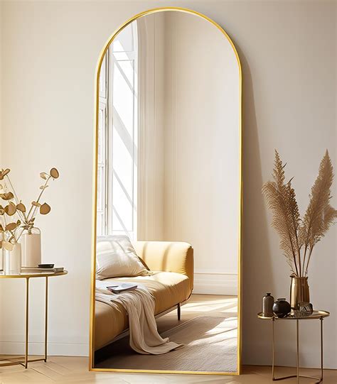 Conguiliao Full Length Mirror Arched Floor Mirror Full