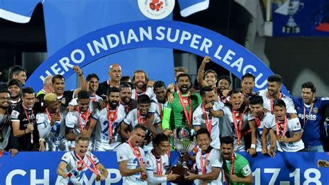 John Gregory Celebrates Winning Indian Super League Title Football