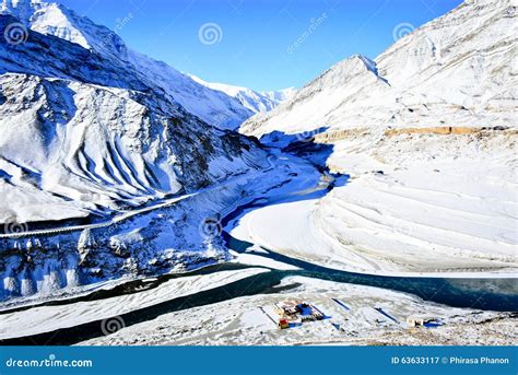 Winter in Ladakh stock image. Image of full, nordic, reflections - 63633117