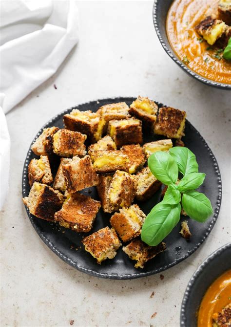Grilled Cheese Croutons Cooking With Parita