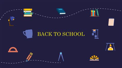 Educational Back to School Animated background with science and ...