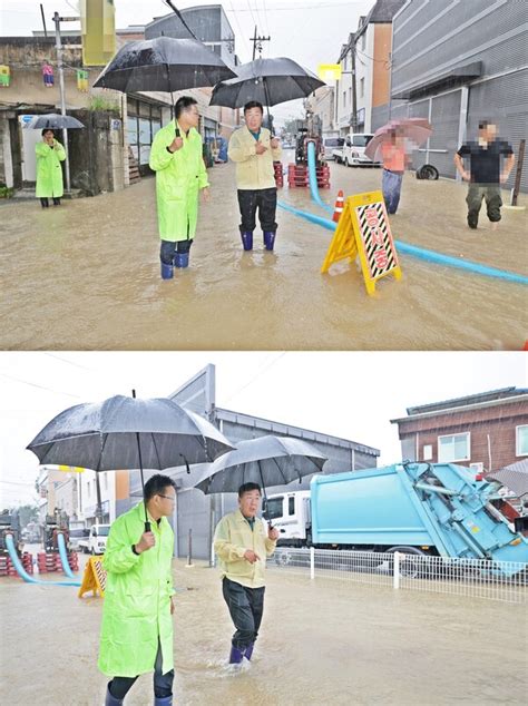 포토 집중호우 피해 침수 현장 긴급 점검 나선 이범석 충북 청주시장