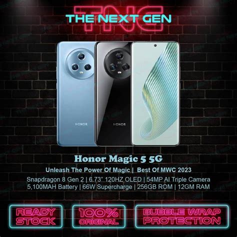 Malaysia Set Honor Magic 5 5G 256GB ROM 12GB RAM 1 Year Honor