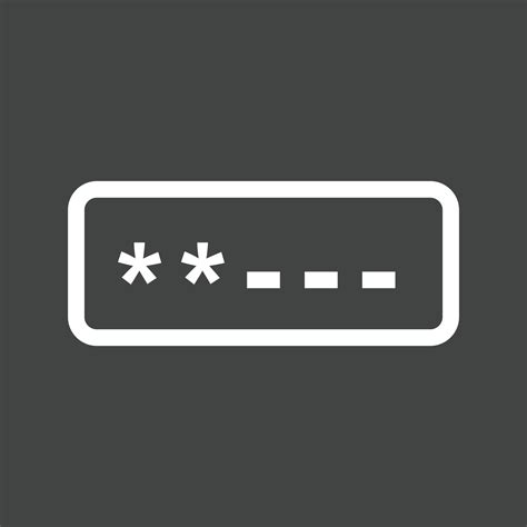 Password Field Line Inverted Icon 14999153 Vector Art At Vecteezy