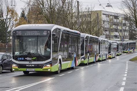 Salzburg Echte E Busse Sind In Betrieb Salzburg Stadt