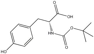 N 叔丁氧基羰基 D 酪氨酸 N tert Butoxycarbonyl D tyrosine 70642 86 3 参数分子结构式