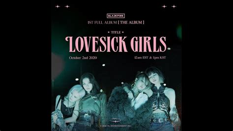 Blackpink Lovesick Girls Lyrics Youtube