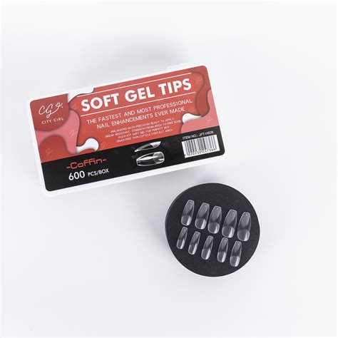 Caja Tips Soft Gel Coffin Pcs City Girl Pandora By City Girl