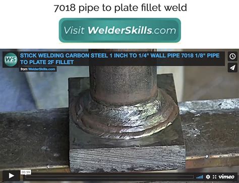 7018 Pipe To Plate Fillet