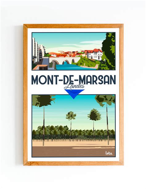 Affiche Mont De Marsan Lotza Affiches De Voyage