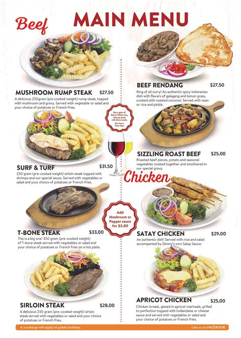 Dennys Menu Restaurant Dining Dennys New Zealand