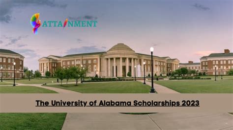 The University of Alabama Scholarships 2023