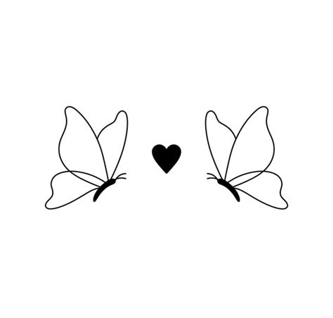 269 Butterfly Tattoo Line Work Royalty-Free Images, Stock Photos ...