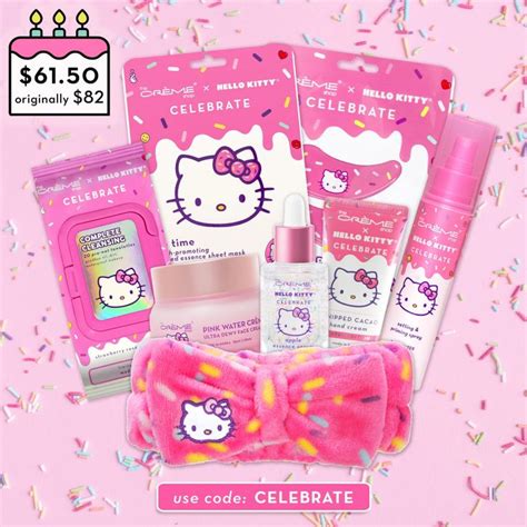 The Crème Shop X Hello Kitty Entire Celebrate Collection 61 50 Wi