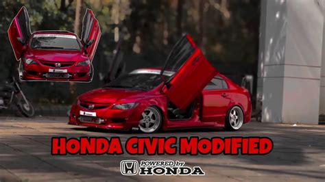 Honda Civic Fully Modified 25k Carbon Fiber Steering Fly Doors Exhaust Alloys Youtube