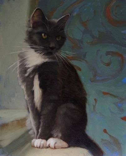 Daily Paintworks Original Fine Art Diane Hoeptner Felinos Arte