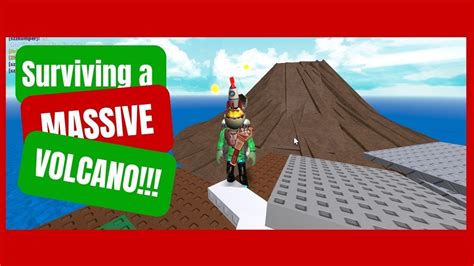 Surviving A Massive Volcano Roblox Youtube