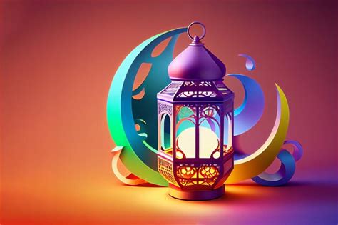 Design De Plano De Fundo Ramadan Kareem Uma Deslumbrante Lua