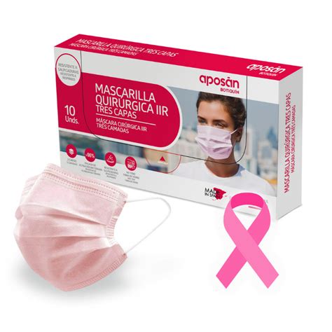 Comprar Aposan Mascarillas Quirúrgicas Rosas Pack 10U Farmainstant