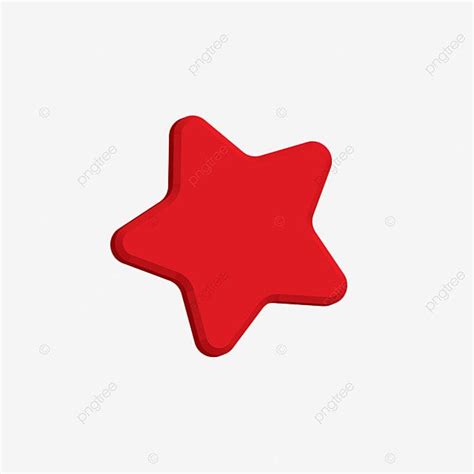 Forma De Estrella Roja 3d En Archivo Png Y Vector PNG Dibujos Estrella