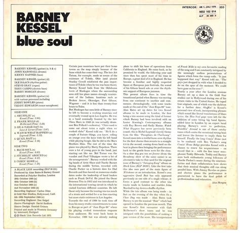 Yahoo オークション e5437 LP 西独 Barney Kessel Blue Soul