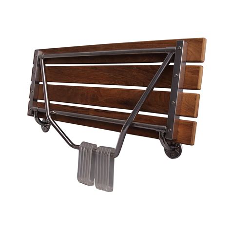 36" Wall Mounted Teak Shower Seat — Barclay Products Limited