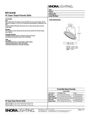 Fillable Online Tpe NTP 61445 Proect Catalog No O Super Sloped Phenolic