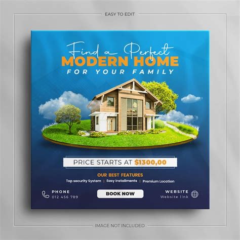 Premium Psd Social Media Banner For Real Estate House Property And