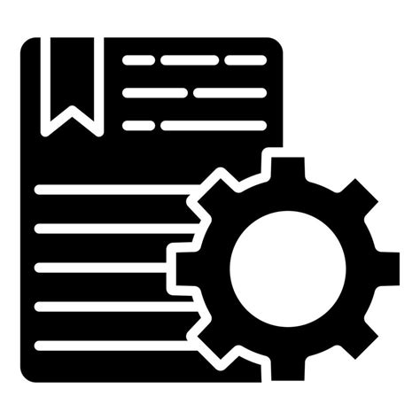 Proceso Documentaci N Icono L Nea Vector Ilustraci N Vector En