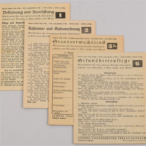 Heer Instruction / Education Booklets x 4 - Military Antiques