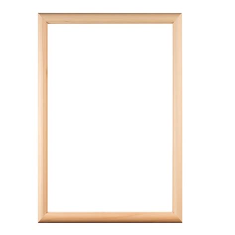 Premium Psd Thin Wood Frame X Natural Color