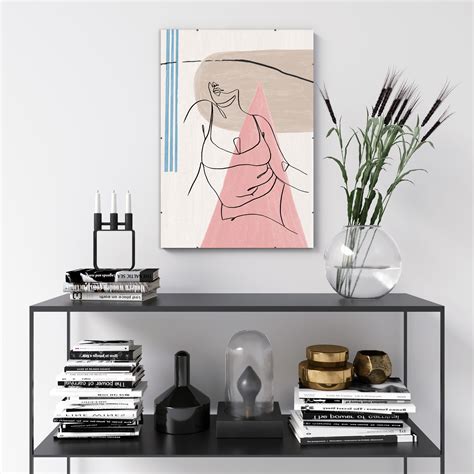 Woman In Bikini Print Line Art Line Drawing One Line Etsy