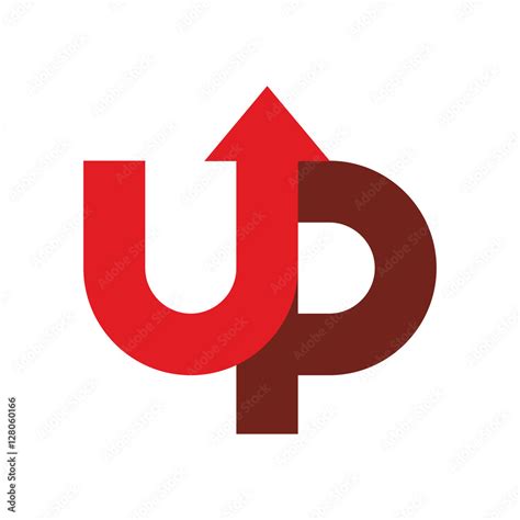 Start up logo. Up arrow emblem. starting business logotype Stock Vector ...