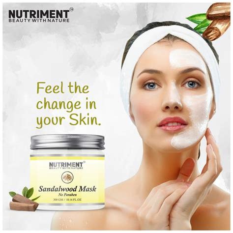 Buy Nutriment Sandalwood Face Mask - Exfoliates Skin, Fights Ageing & Dry Skin Online at Best ...