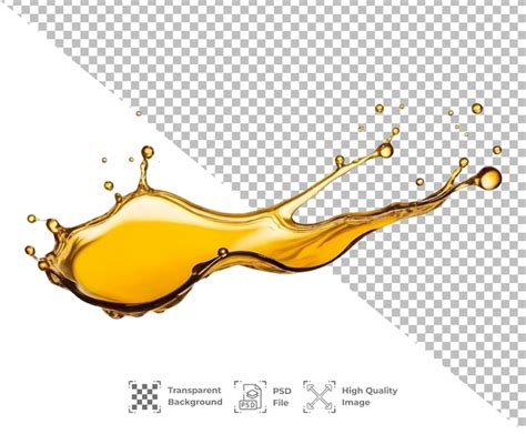 Premium Psd Psd Oil Splash Isolated On Transparent Background