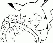 Coloriage Pikachu Mignon Avec Un Coeur JeColorie 4512 The Best Porn