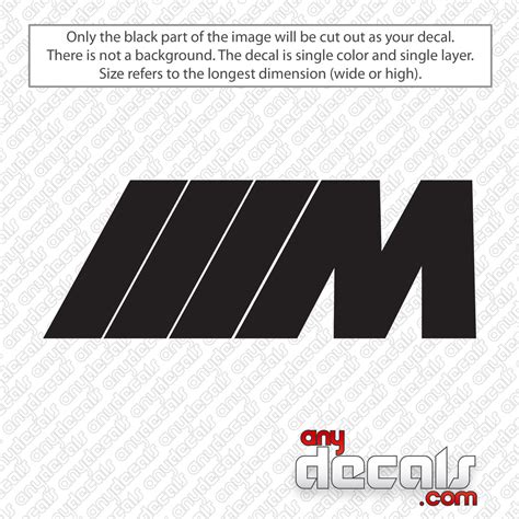 BMW M Logo Decal Sticker - AnyDecals.com